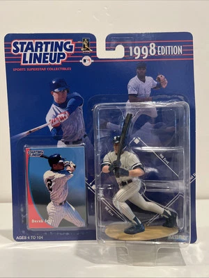 Figura y tarjeta Derek Jeter - Yankees de Nueva York - Alineación inicial 1998 - Como nueva Foto 1 de 4