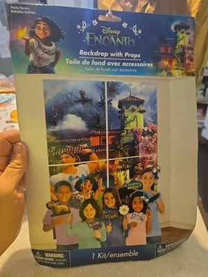 Disney Encanto Birthday Scene Setter Wall Decoration Kit Backdrop With Props - Image 1 of 4