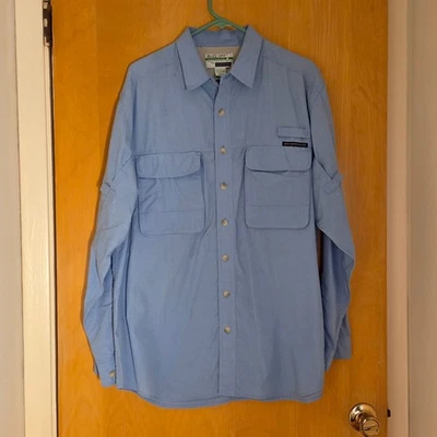 Exofficio Buzz Off Mens L/S Button Up Shirt Size L Vented Fishing Outdoor Hiking - Image 1 of 4