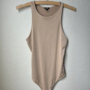 Express Gr. S Damen hellbraun ärmellos Body Contour Rundhals Body Suit - Bild 1 von 14