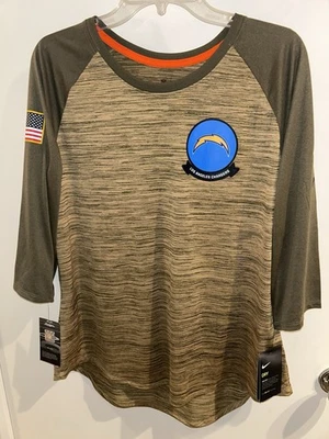 Camisa Dri-Fit Nike Salute To The Service de Los Angeles Chargers para mujer talla XL Foto 1 de 4