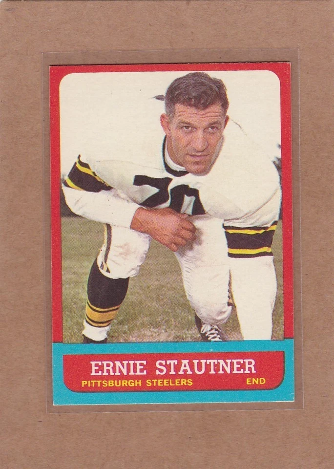 1963 TOPPS FOOTBALL ERNIE STAUTNER #129 STEELERS EXMT/EXMT+ *A27208 - Image 1 of 1