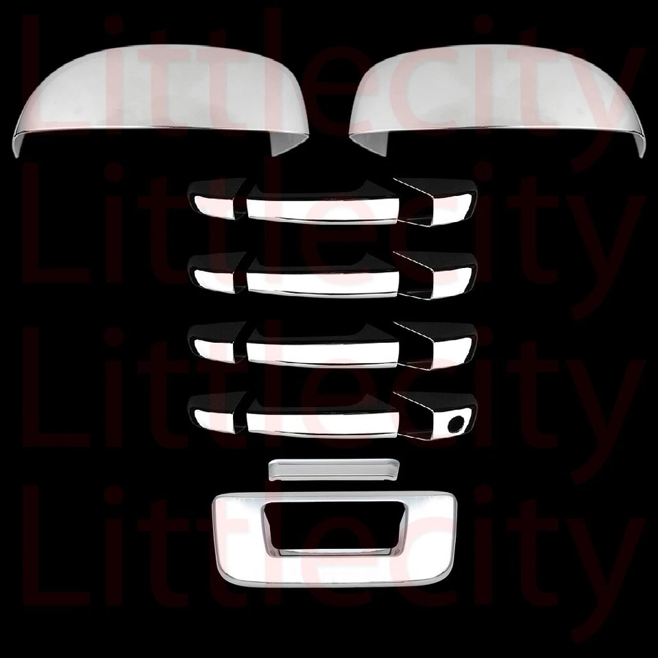 Manija de puerta cromada + espejo puerta trasera con cubierta OKE Silverado GMC Sierra 07~12 13 Foto 1 de 1