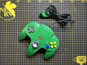 Nintendo 64 GREEN Controller NUS-005 Official N64 OEM TESTED Working #12 - Picture 1 of 5