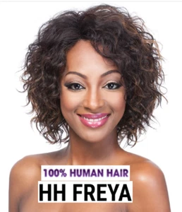 IT'S A WIG CAP WEAVE WIG- HH FREYA SIDE PART REAL HUMAN HAIR  - Picture 1 of 3