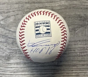 Vladimir Guerrero Sr. “HOF 18” Expos/Angels/O’s Signed MLB HOF Logo Baseball JSA - Picture 1 of 1