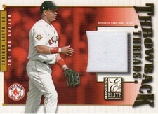 2002 Donruss Elite Throwback Threads Baseball Card #1 T.Williams/M.Ramirez Jsy