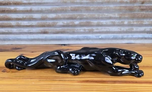 Statua scultura pantera nera in ceramica vintage 15,5" MCM retrò - Foto 1 di 16