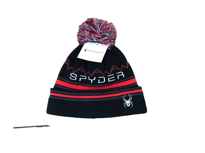 SPYDER Niños ICEBOX Pom Invierno Forrado de Vellón Tejido Gorra Gorro SOMBRERO NIÑOS O/S NUEVO Foto 1 de 3