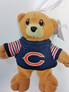NFL Chicago Bears Stuffed Bear Ornament - Finger Puppet, New