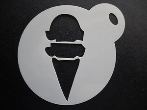 60mm Eis Design Torte, Plätzchen, Basteln & Schminken Schablone - Bild 1 von 1