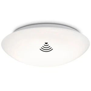 Plafoniera LED lampada bagno 402 mm IP44 lampada sensore rilevatore di movimento metallo bianco - Foto 1 di 6