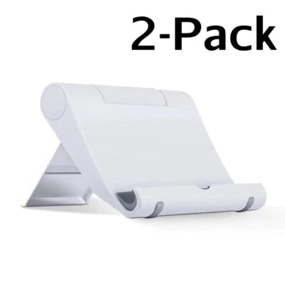 2 Pack Universal Foldable Desk Cell Phone Holder Mount Stand for Samsung iPhone - Image 1 of 4