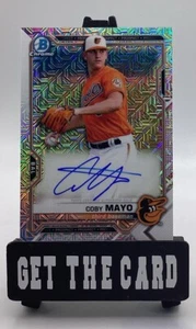 2021 Bowman Mega Box Chrom Mojo Auto Coby Mayo #BMA-CM Orioles! - Bild 1 von 4