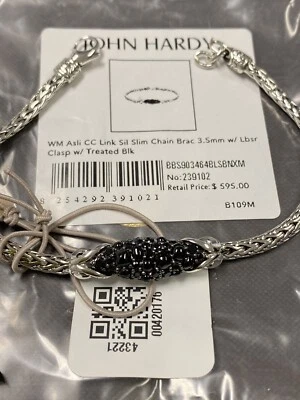 "Pulsera de cadena delgada plateada Asli de John Hardy para mujer talla M 7 1/4"" de largo" Foto 1 de 4