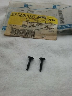 (2) GM Instrument Panel Screw 00-20 Suburban 99-19 Silverado Sierra 87-05 Astro  - Image 1 of 2