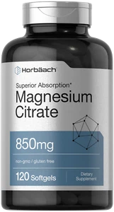 Magnesium Citrate 850mg | 120 Softgels | Superior Absorption | by Horbaach - Picture 1 of 7