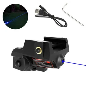 Rechargeable USB Compact Blue Laser Sight Pistol For Glock 17 18c 19 Taurus G2C - Picture 1 of 11