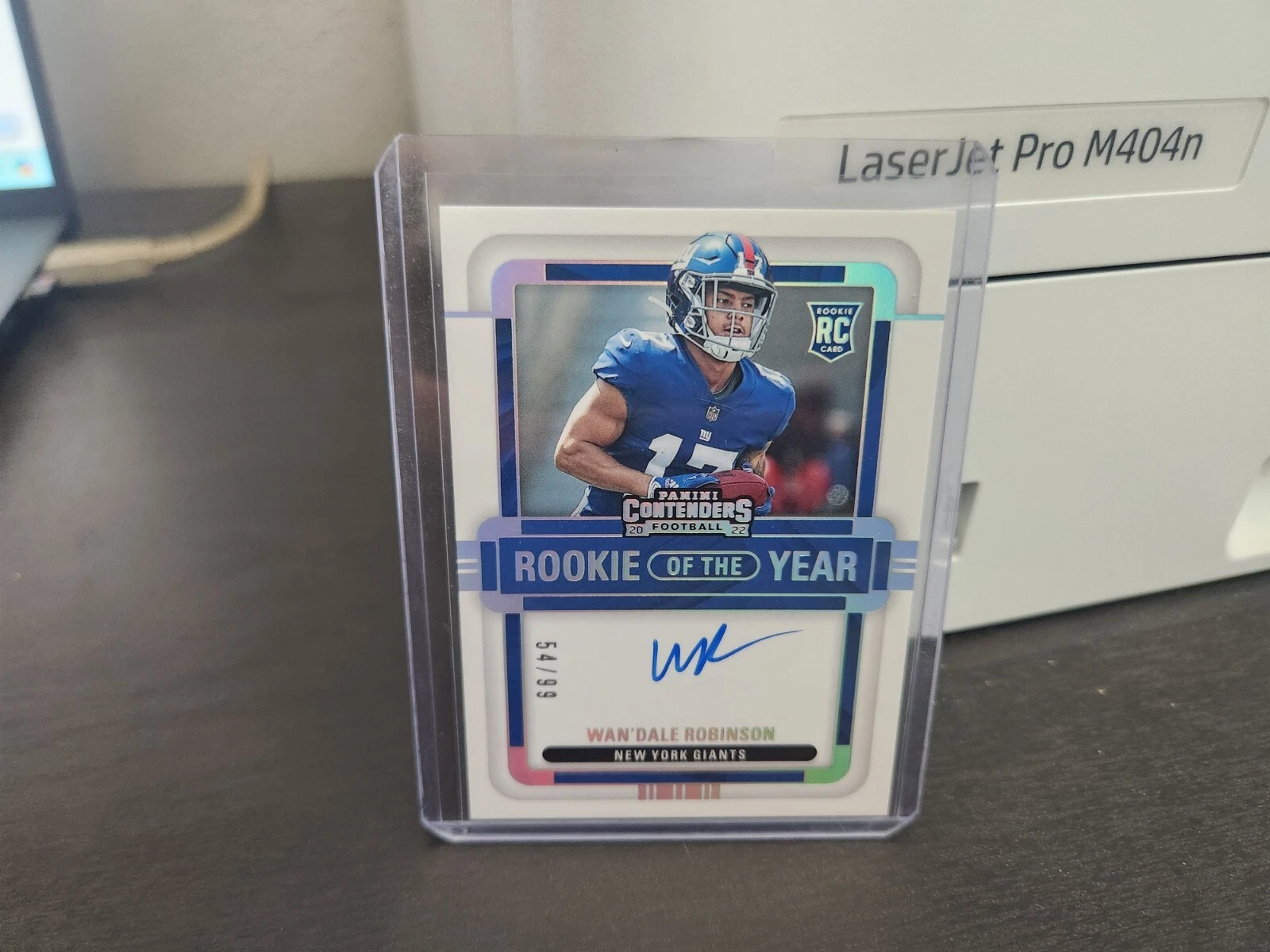 2022 Contenders ROY  Wan'Dale Robinson on card auto /99 RC