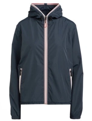 Chaqueta impermeable con capucha original azul marino Hunter para mujer talla UK XS Foto 1 de 4