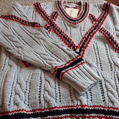  1450$ BRIONI MENS KNIT WOOL SWEATER/PULLOVER SZ: US S/48 EU. MADE IN ITALY - Image 1 of 4