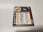 RS20 Denver Broncos 1999 NFL Football Pocket Schedule Card - Miller Lite SET