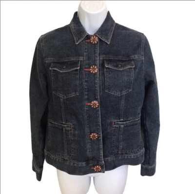 Chaqueta de mezclilla premium para mujer Jones New York talla pequeña mediana Foto 1 de 4