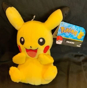 TOMY Pokemon Plush, Pikachu Hands Down 8 inch Brand New With Tags  - Picture 1 of 1