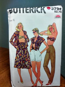 Butterick Muster 3794 MISSES Jacke Top Shirt Shorts Hose Größe C12-16 UNCUT NOS - Bild 1 von 8