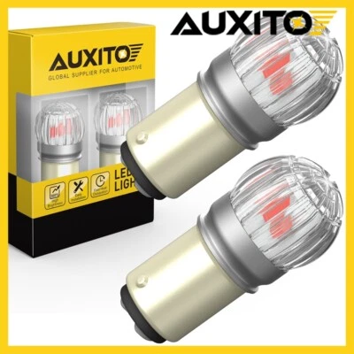 BOMBILLAS LED AUXITO 1157 BAY15D ROJO FRENO TRASERO ESTACIONAMIENTO LUZ MARCHA ATRÁS 2057 2357 7528 Foto 1 de 4