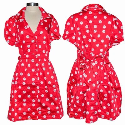 Loungefly Stitch Shoppe Coca Cola Bottle Cap All Over Print Dress Size 2X - Image 1 of 4