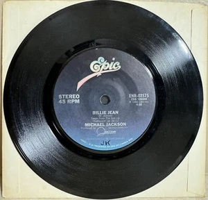 Michael Jackson Billie Jean 45 1982 Rare 1-Sided Version, CBS Logo Etching - Picture 1 of 2