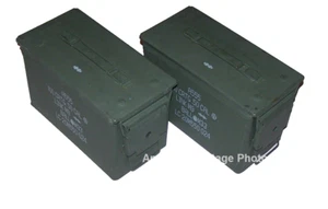 2 Ammo Cans M2A1 50 Cal Can Grade 1 Genuine USA Military Surplus - Picture 1 of 7