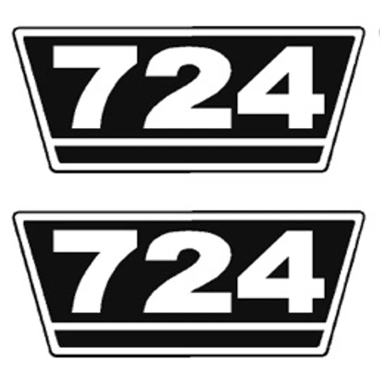 IHC Traktor Aufkleber 2x Typenaufkleber 724 Logo Emblem Sticker Label ca. 15x7cm - Bild 1 von 1