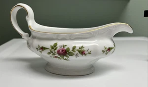 Johann Haviland Moss Rose Bavaria Gravy Boat Pink Roses Germany - Picture 1 of 7