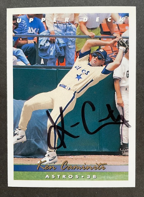 Ken Caminiti Signed 1993 Upper Deck #305 Houston Astros