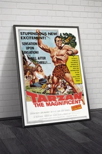 Tarzan The Magnificent 1960 Movie Poster Framed - Picture 1 of 1