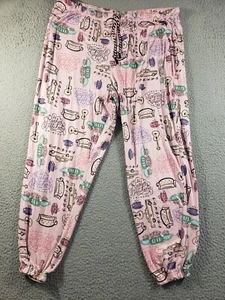 Pantalones de pijama Friends para mujer 2XL rosa Central Perk NYC salón elástico café - Imagen 1 de 14