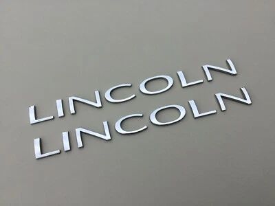 Juego de emblemas de puerta Lincoln Blackwood 2002 letras cromadas L I N C O L N OEM Foto 1 de 4