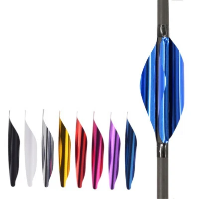 Tiro con arco 1,8 pulgadas flechas espirales flechas arco de caza ala derecha paletas giratorias de plástico Foto 1 de 4