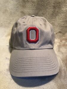 Ohio State Buckeyes Fitted Cap Hat  Gray Embroidered Twins Enterprise Size Large