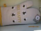 BUMBLE BEE BOTANICAL  BEE HAPPY OVEN GLOVE (Single) Cotton outer Polyester inner
