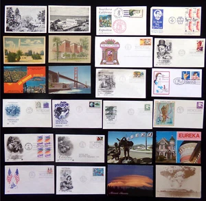 HISTORIC CALIFORNIA 1948-2000: FDC Covers & Postcards CA State Mixed Lot #GP-084 - Picture 1 of 7