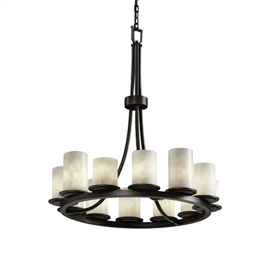 Lámpara de araña Justice Design - CLD-8763-10-DBRZ Foto 1 de 1