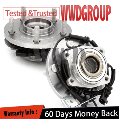 Pair Front Wheel Hub Bearings For Dodge Grand Caravan Town & Country Routan C/V Foto 1 de 4