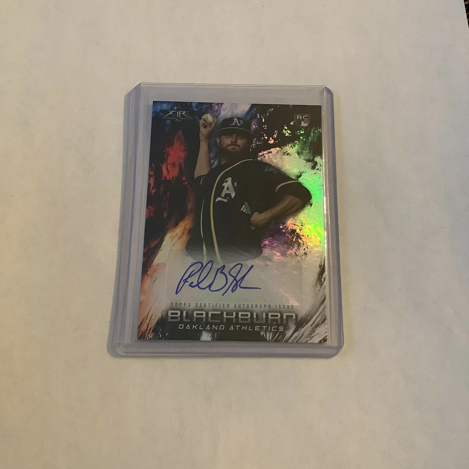 F100431  2018 Topps Fire Autographs #FAPB Paul Blackburn A'S - Image 1 of 1