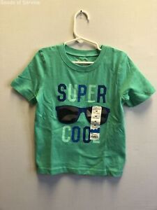 NEW Jumping Beans Green Super Cool Sunglasses Short Sleeve T-shirt Boy 4T
