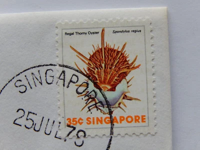 1977 Singapore Stamp & 20 Cents Coin KM#4 BU Mint Collector Set SB5548 - Image 1 of 4