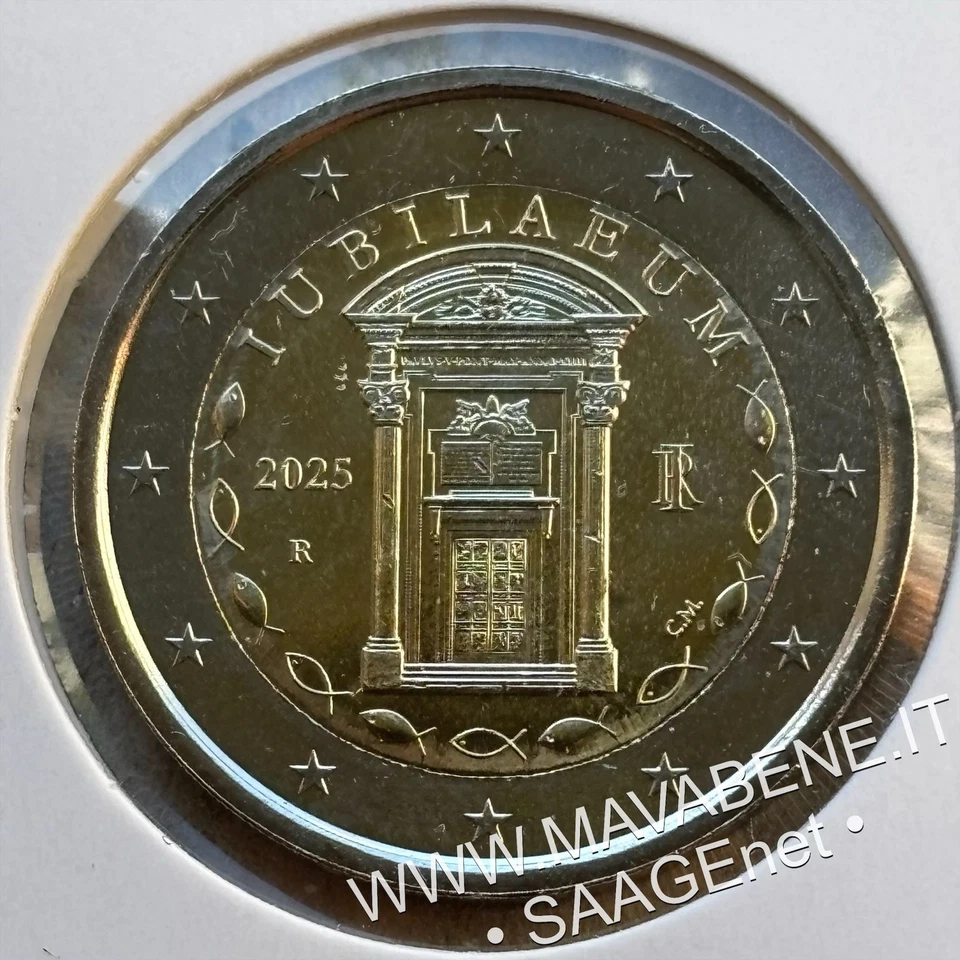 ITALIA 2025 GIUBILEO VATICANO MONETA 2 EURO NUOVA FDC PAPA FRANCESCO LEONE XIV — 第 1/1 张图片