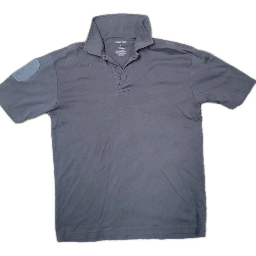 Propper Wolf Gray Polo Law Enforcement Swat ICE Men's Medium loop SHOULDER - Image 1 of 1